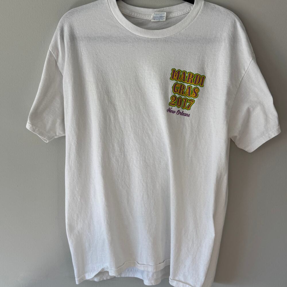 Larry Flynt Hustler Club Mardi Gras 2017 New Orleans T Shirt Large Gildan